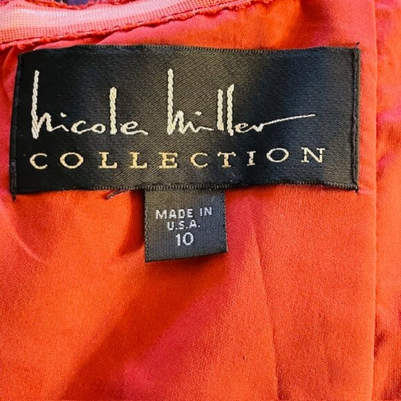 Nicole Miller Collection Vintage 90's Shimmering Strapless Corset Mini Dress 10 - Picture 9 of 10